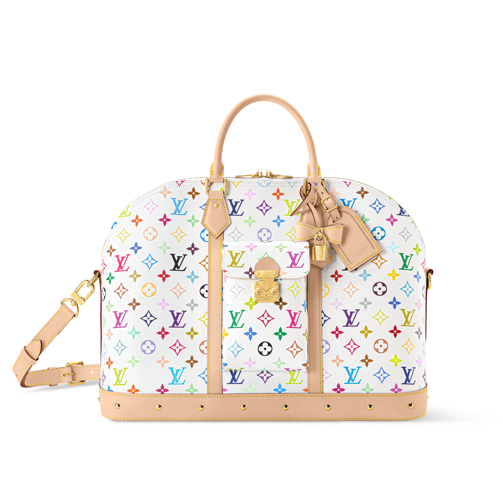 ルイヴィトン アルマ ルイ・ヴィトン“トランク着想”バッグ、ゴールドの留め具付き「アルマ